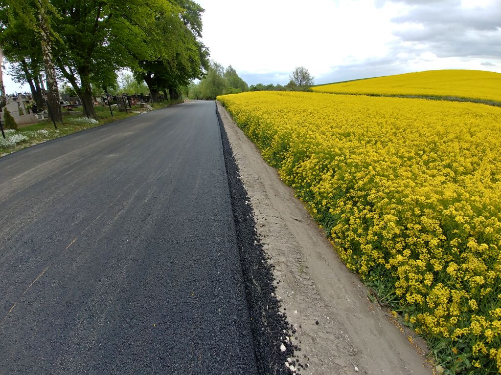 Nowo położona masa bitumiczna