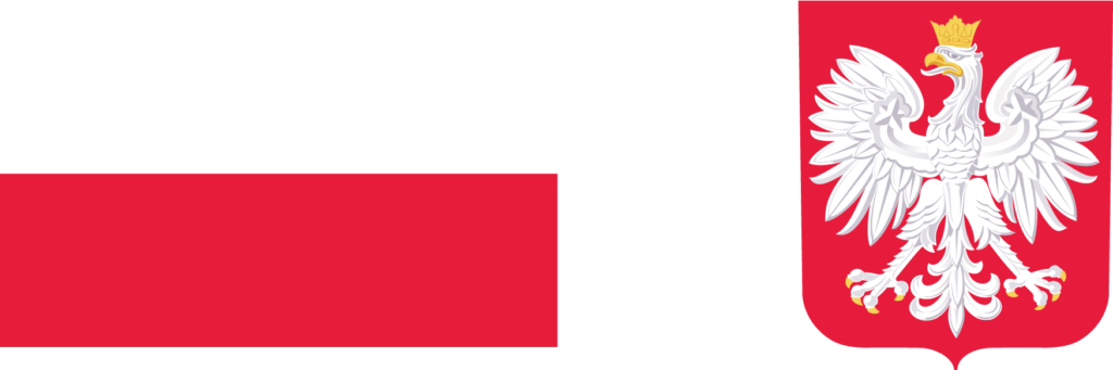 Flaga oraz godło Polski