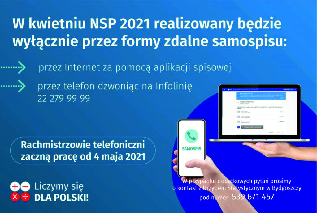 Informacja o metodach realizacji NSP2021 - kwiecień