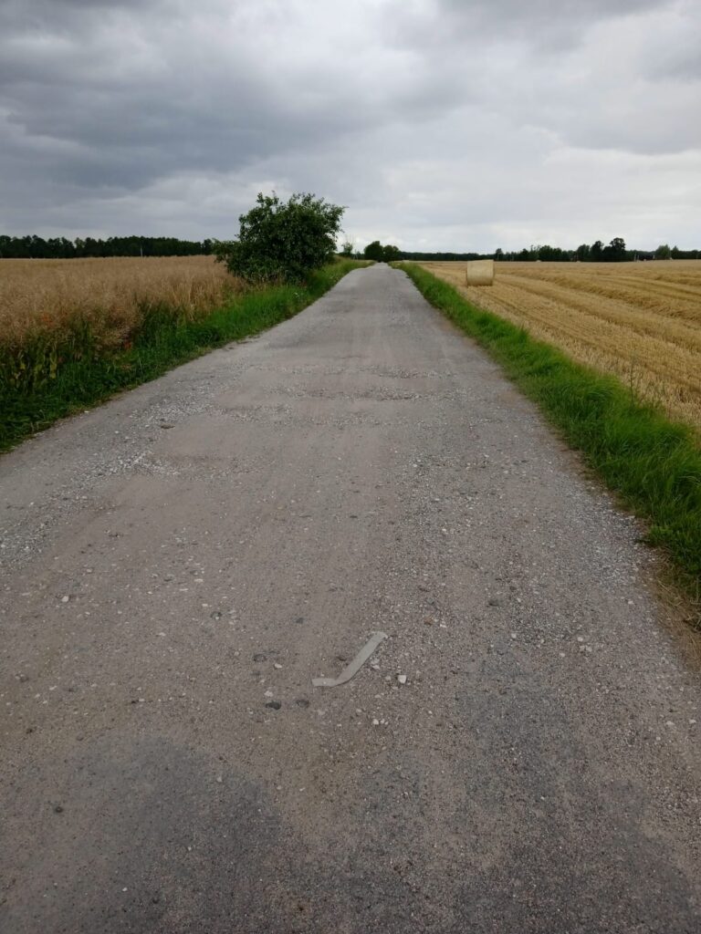 Odcinek drogi przewidziany do przebudowy