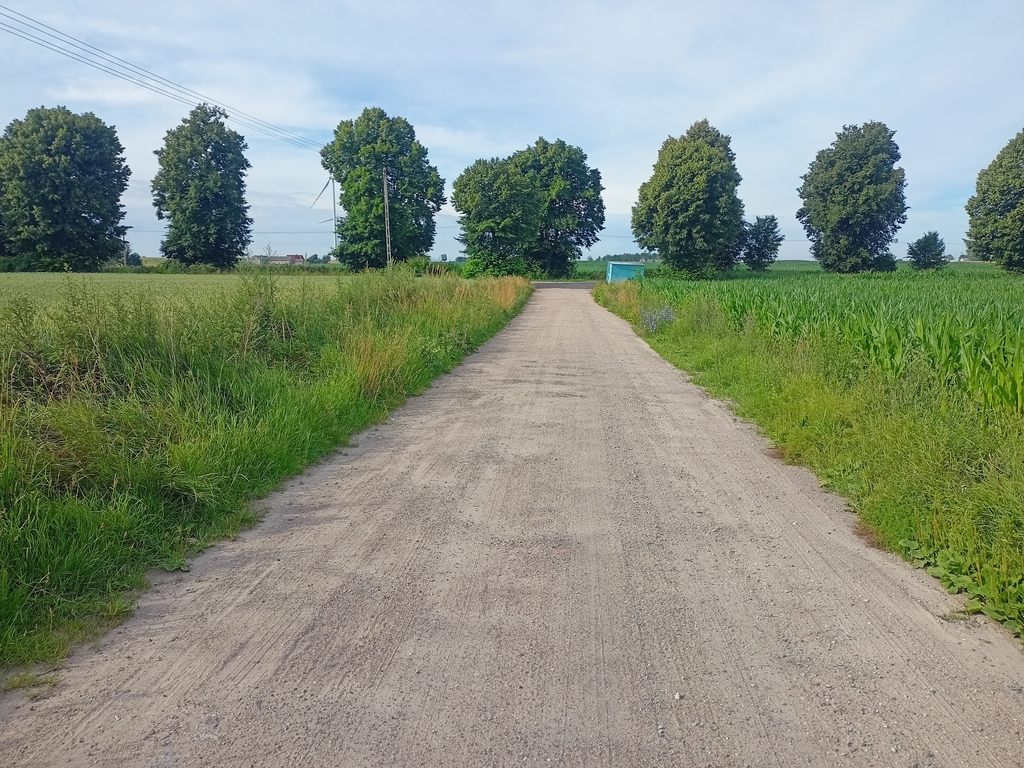 Odcinek drogi przewidziany do przebudowy