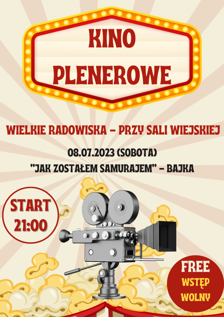 Kino plenerowe - plakat