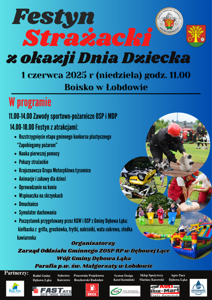 Plakat festyn strażacki
