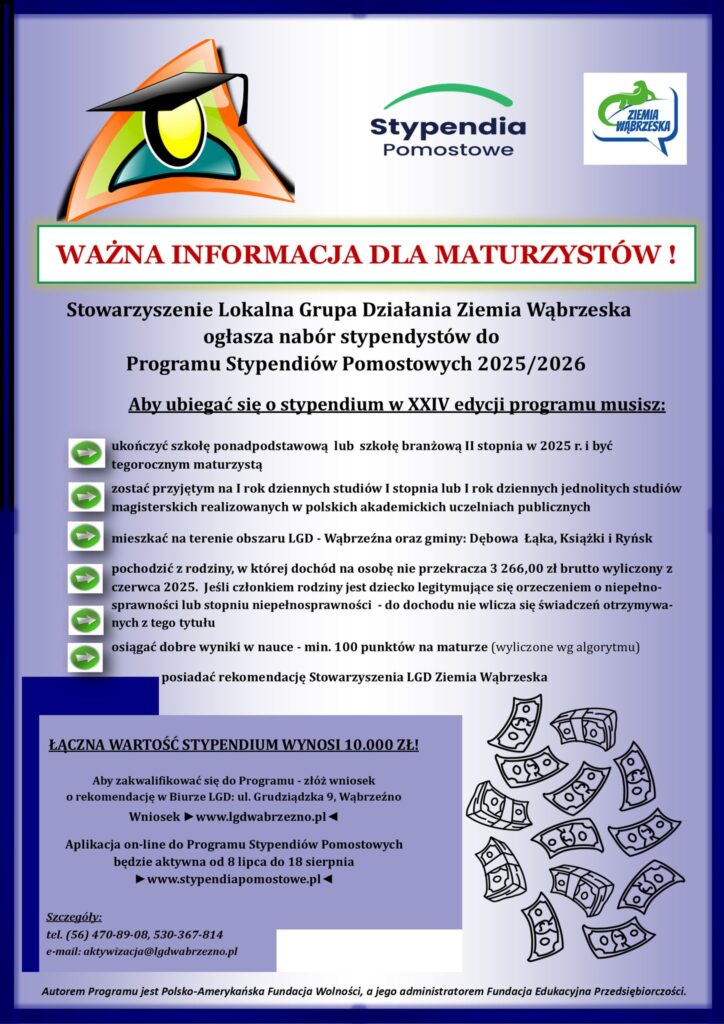 Stypendia plakat